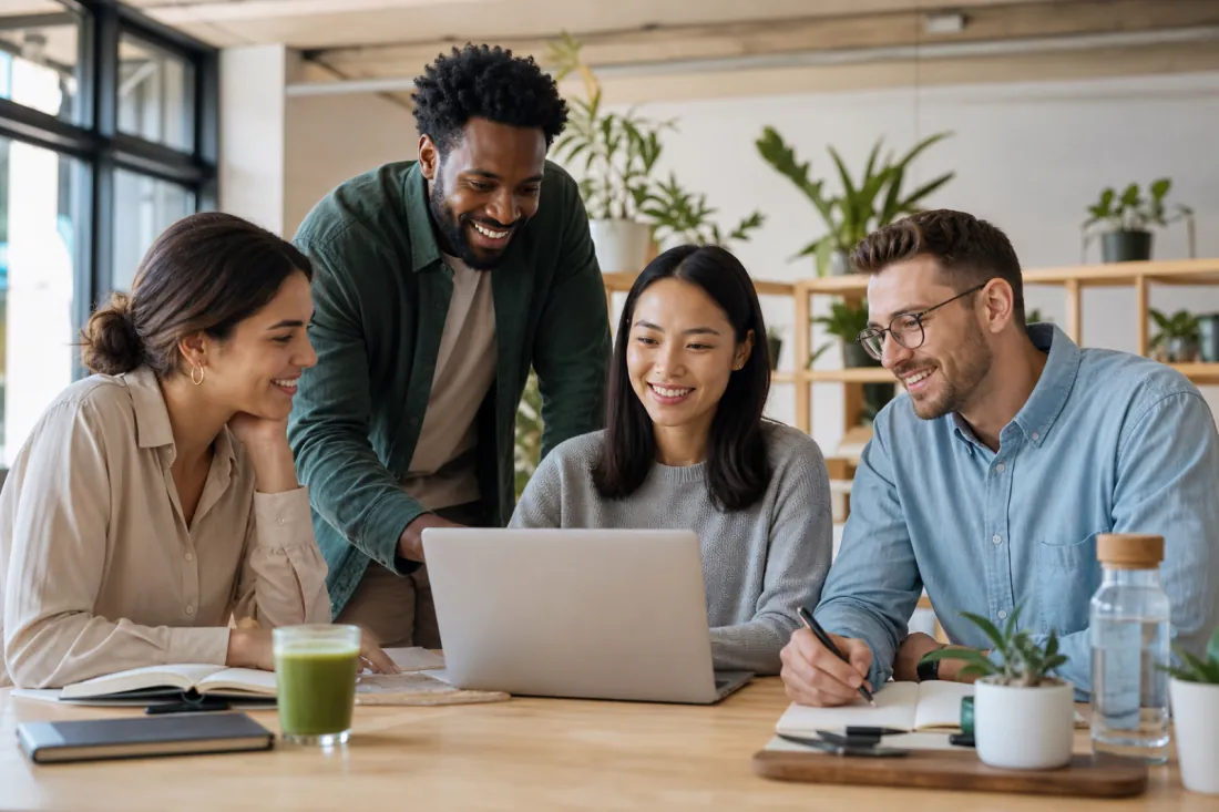 Team CoachMatch Pro bei der Produktarbeit